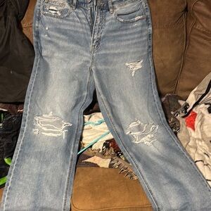 Distressed Blue Women's Jeans